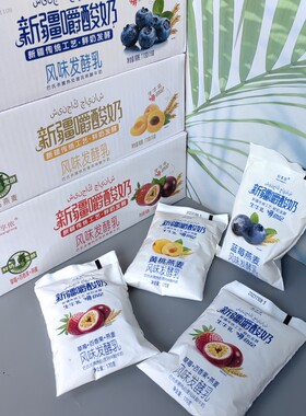 好享侬新疆嚼酸奶蓝莓黄桃草莓百香果燕麦风味发酵乳170g
