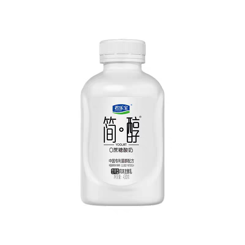 君乐宝简醇吨吨桶饮用型风味发酵乳0蔗糖酸奶430g