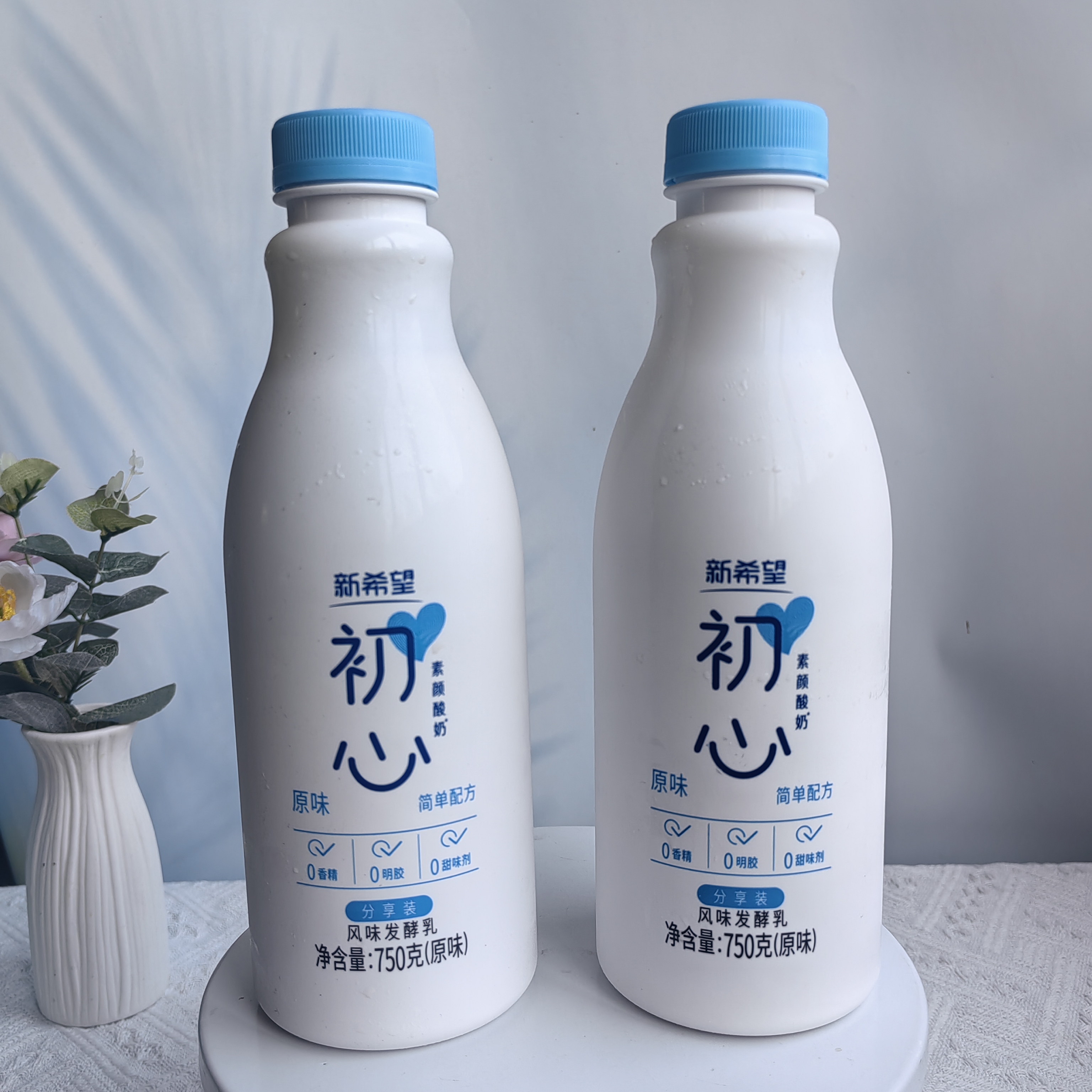 新希望初心素颜原味酸奶简单配方分享家庭装750g