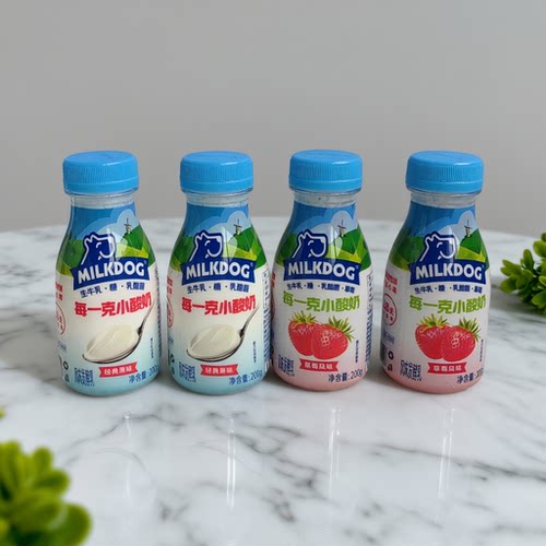 每一克小酸奶原味草莓味风味发酵乳学生低温酸奶瓶装