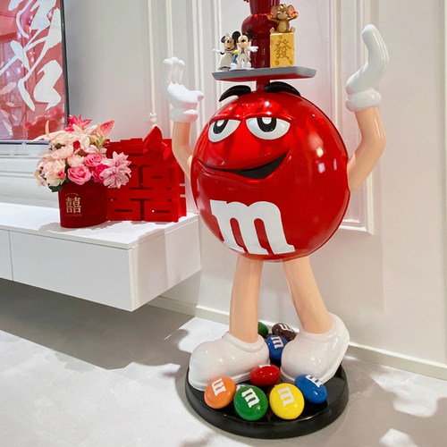 装饰摆件M豆玻璃钢网红客厅店铺