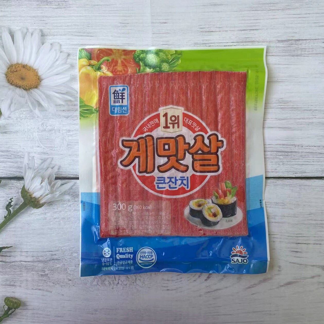 韩国进口思潮大林模拟蟹肉餐饮版300克零食手撕蟹柳即食