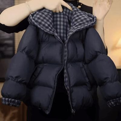 男童超好看棉服2025新款冬装儿童宝宝韩系双面穿棉袄加厚夹棉外套