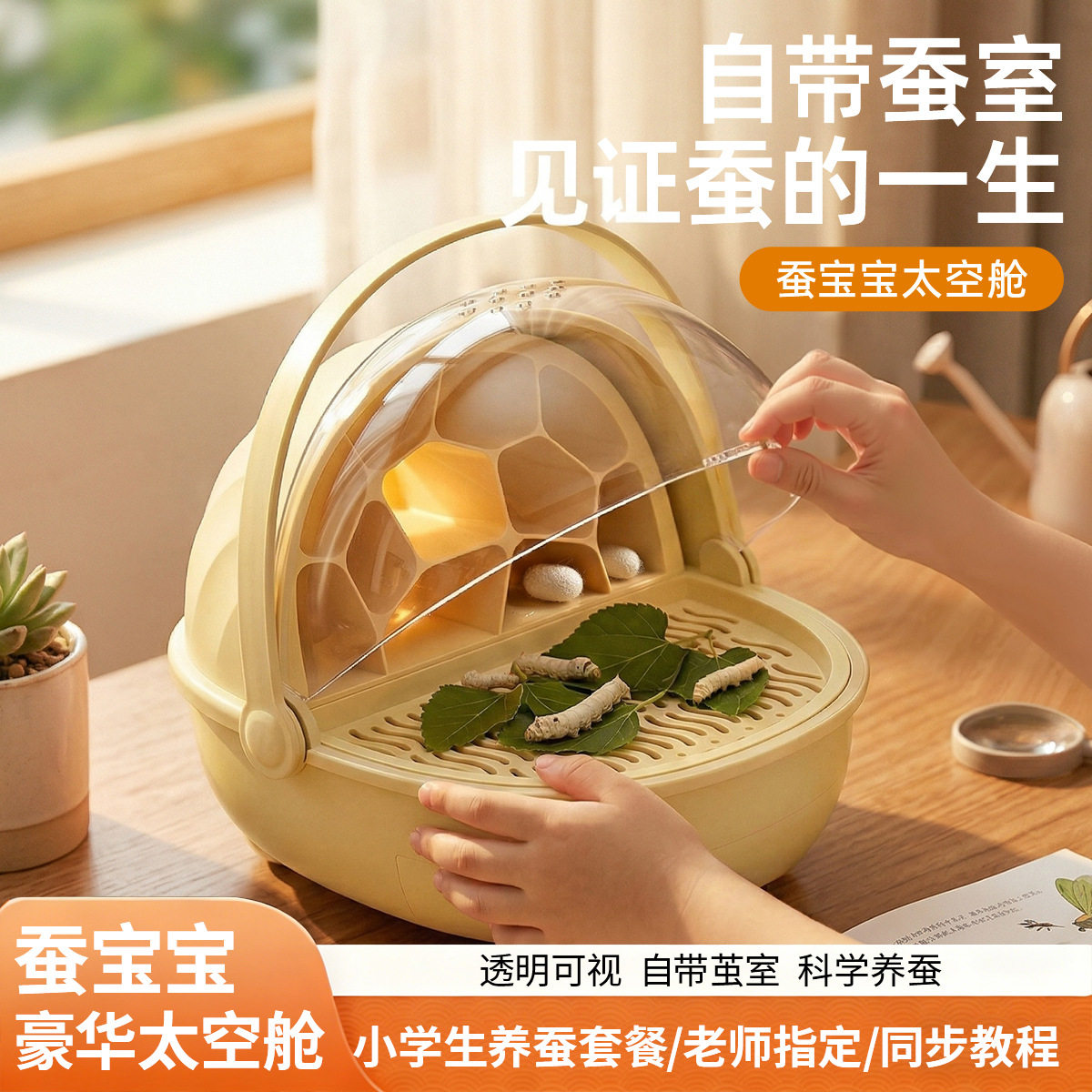 桑叶蚕宝宝饲养仓蚕笼养育仓专用图片