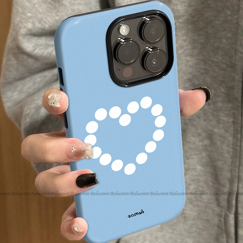 菲林适用于苹果17promax手机壳圆点爱心iphone12/13套硅胶14max全包防摔xs可爱日韩15plus网红新款女air潮牌6