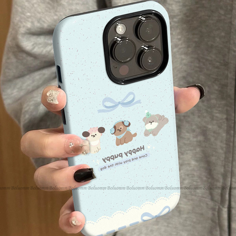 菲林适用于苹果17promax手机壳蓝带小狗iphone12/13套硅胶14max全包防摔xs卡通日韩15plus网红新款女air潮牌6
