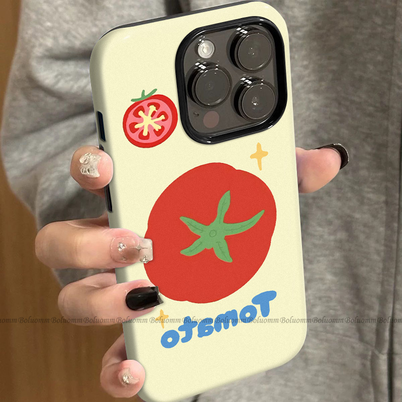 菲林适用于苹果17promax手机壳番茄卡通iphone12/13套硅胶14max全包防摔xs可爱日韩15plus网红新款女air潮牌6