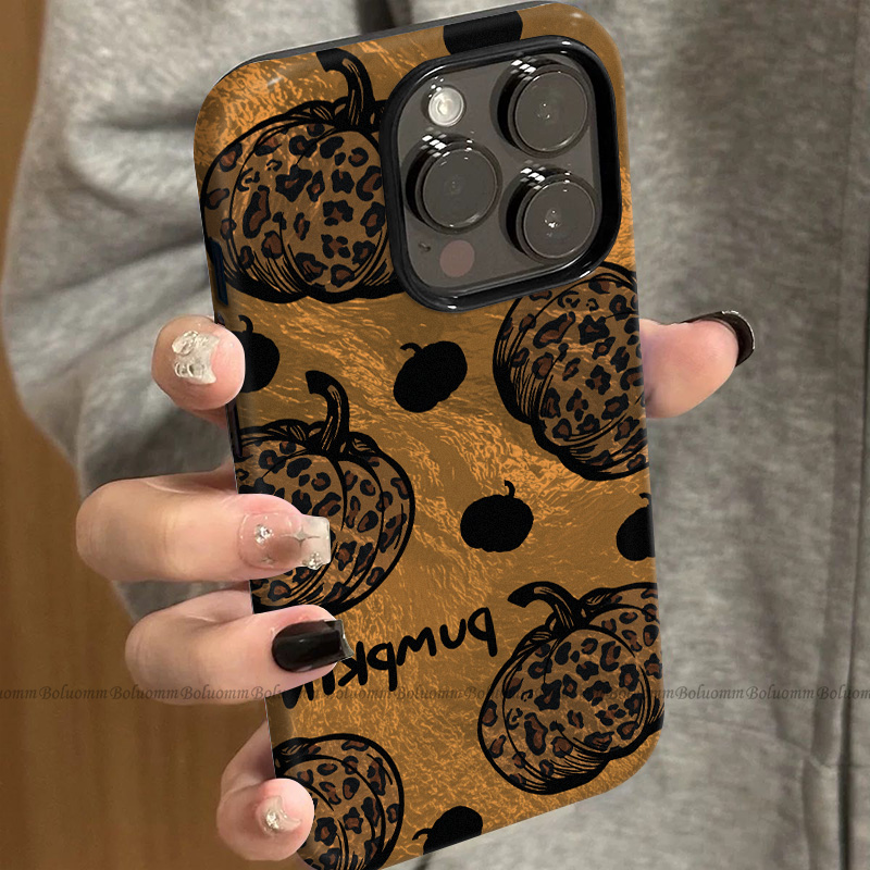 菲林适用于苹果17promax手机壳豹纹南瓜iphone12/13套硅胶14max全包防摔xs小众韩系15plus网红新款女air潮牌6