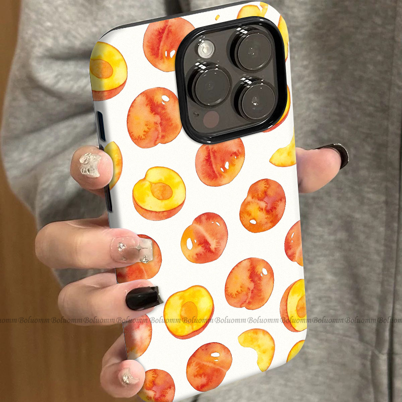 菲林适用于苹果17promax手机壳满屏黄桃iphone12/13套硅胶14max全包防摔xs日韩可爱15plus网红新款女air潮牌6