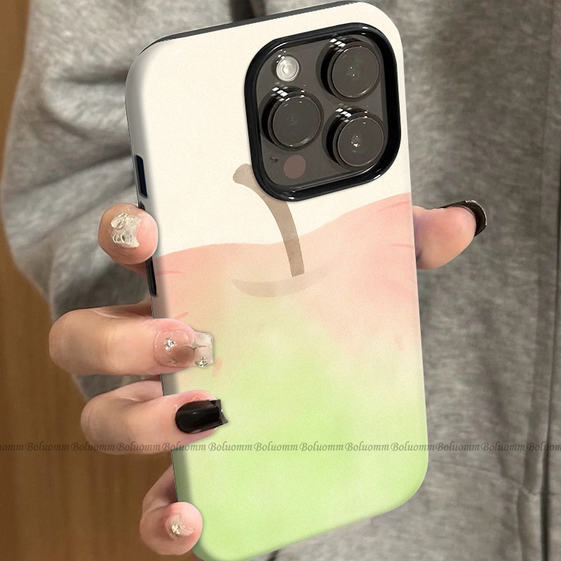 菲林适用于苹果17promax手机壳青苹果画iphone12/13套硅胶14max全包防摔xs卡通日韩15plus网红新款女air潮牌6