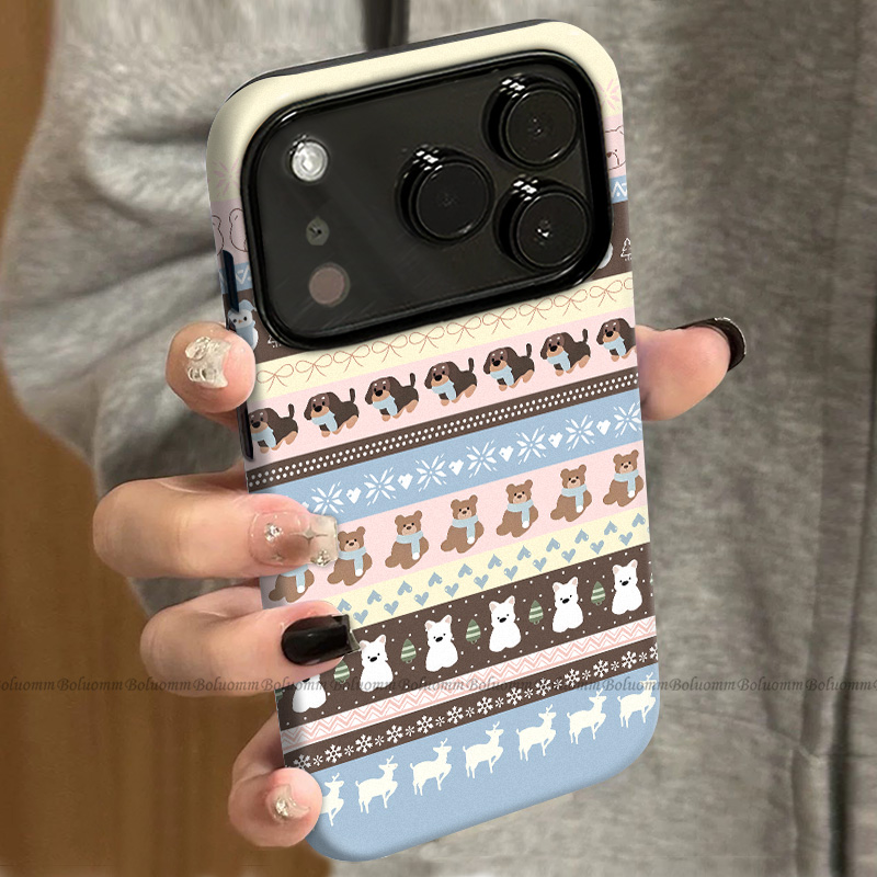 菲林适用于苹果17promax手机壳雪花狗狗iphone12/13套硅胶14max全包防摔xs卡通日韩15plus网红新款女air潮牌6