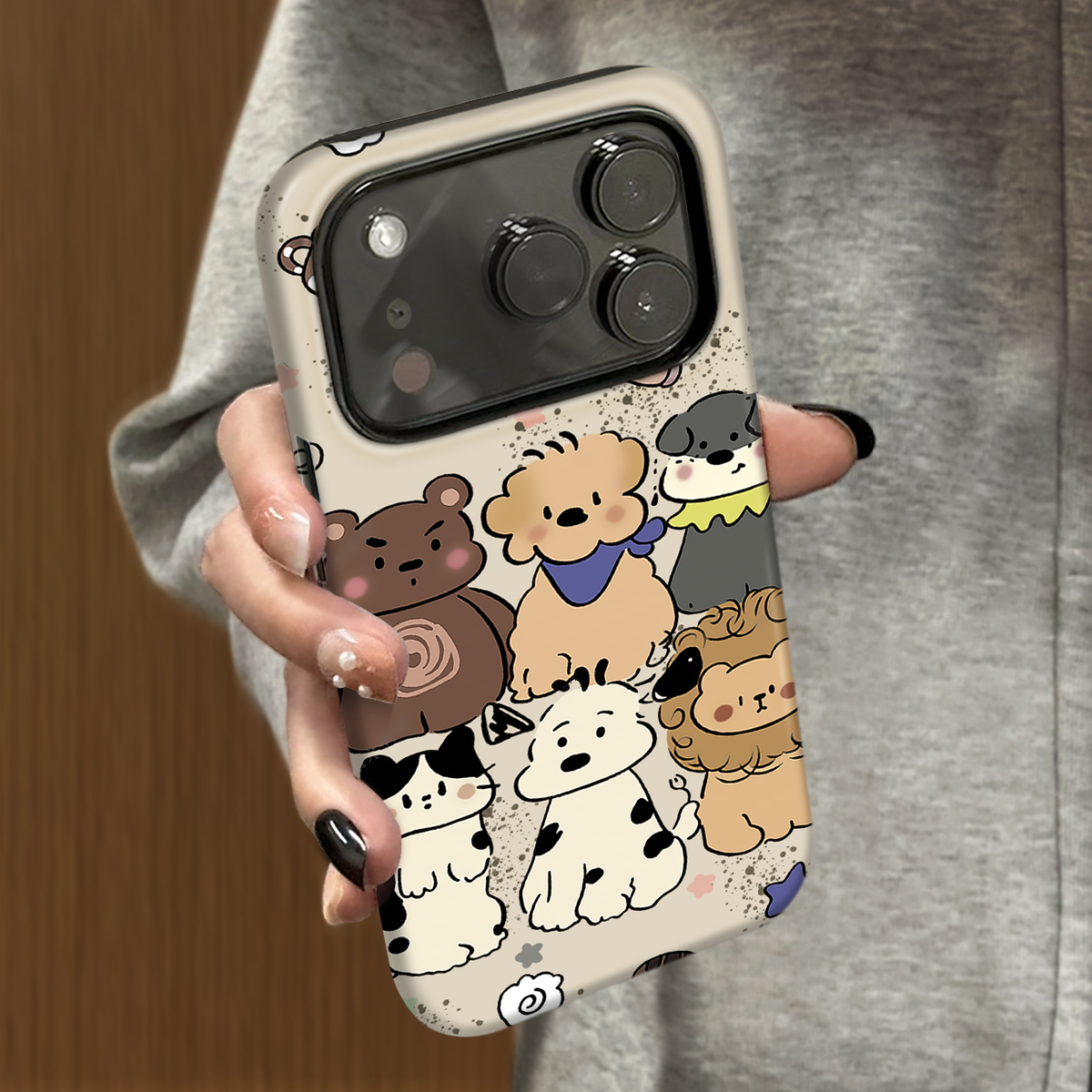 菲林适用于苹果17promax手机壳小狗动物iphone12/13套硅胶14max全包防摔xs小众韩系15plus网红新款女air潮牌6