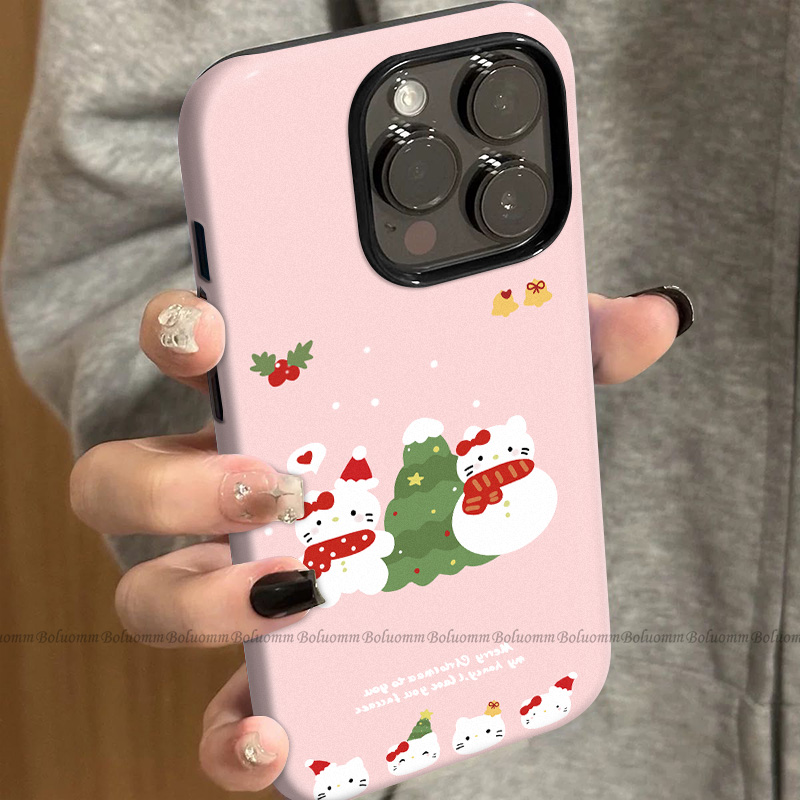 菲林适用于苹果17promax手机壳圣诞凯蒂iphone12/13套硅胶14max全包防摔xs日韩可爱15plus网红新款女air潮牌6