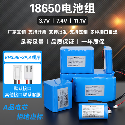 18650锂电池组带保护可充电电池