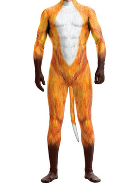 狗狗zentai紧身衣连体衣莱卡面料小狗狼犬furry皮肤角色扮演通用