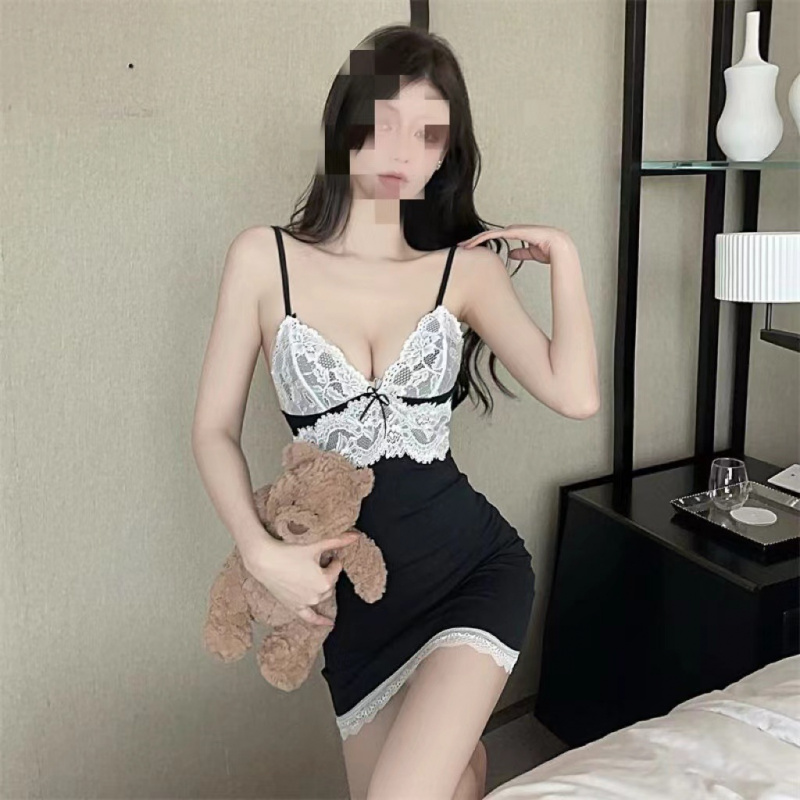 大码200斤胖mm吊带蕾丝睡裙