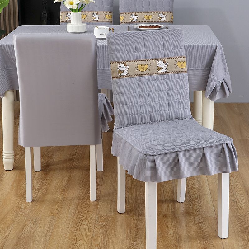 德国品质椅子套罩加厚通用椅垫全包餐桌防滑一体坐垫简约家用凳子