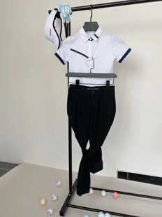 青少年童装 中腰裤 长裤 运动球服薄款 子白色 高尔夫球服装 高尔夫球裤
