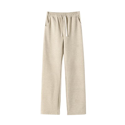 加长窄版直筒羊绒阔腿裤女外穿