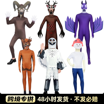 万圣节鹿怪蝙蝠怪儿童cospl