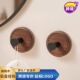 无痕胡桃木吸盘挂钩免打孔真空衣帽钩墙壁浴室厨房毛巾钩子挂衣钩