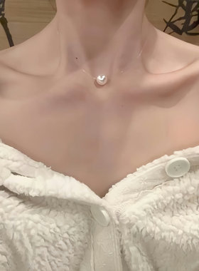 奥地利施家人鱼之泪美人骨珍珠项链女简约而不简单高级时尚轻奢百