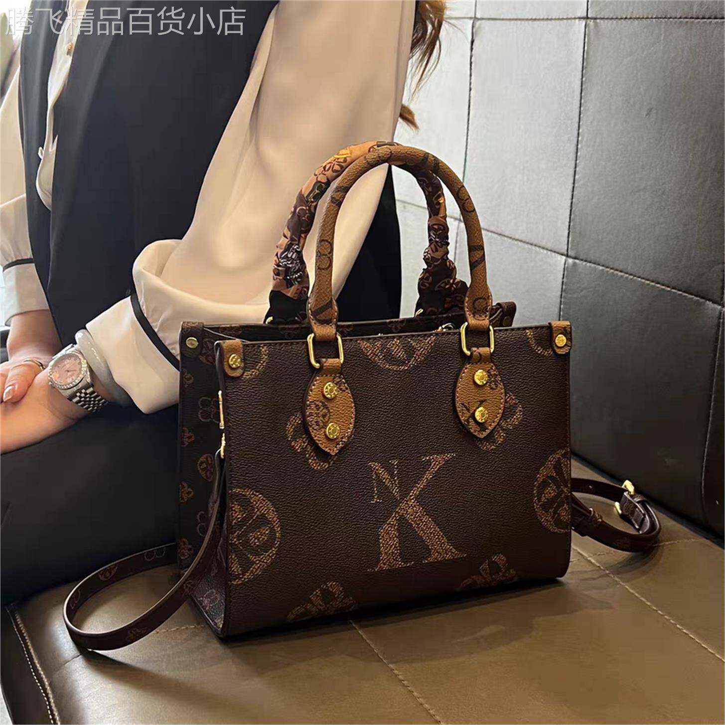 香港代购奢侈品名牌专柜正品2026新款真皮女单肩包手提斜挎托特包