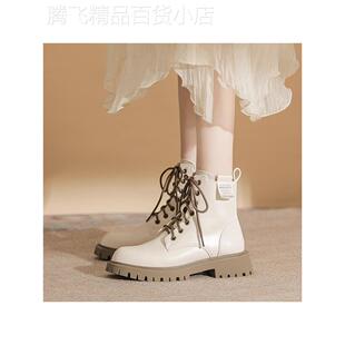 guidi fame英伦风马丁靴女2025年秋冬新款纯色靴子内增高厚底短靴