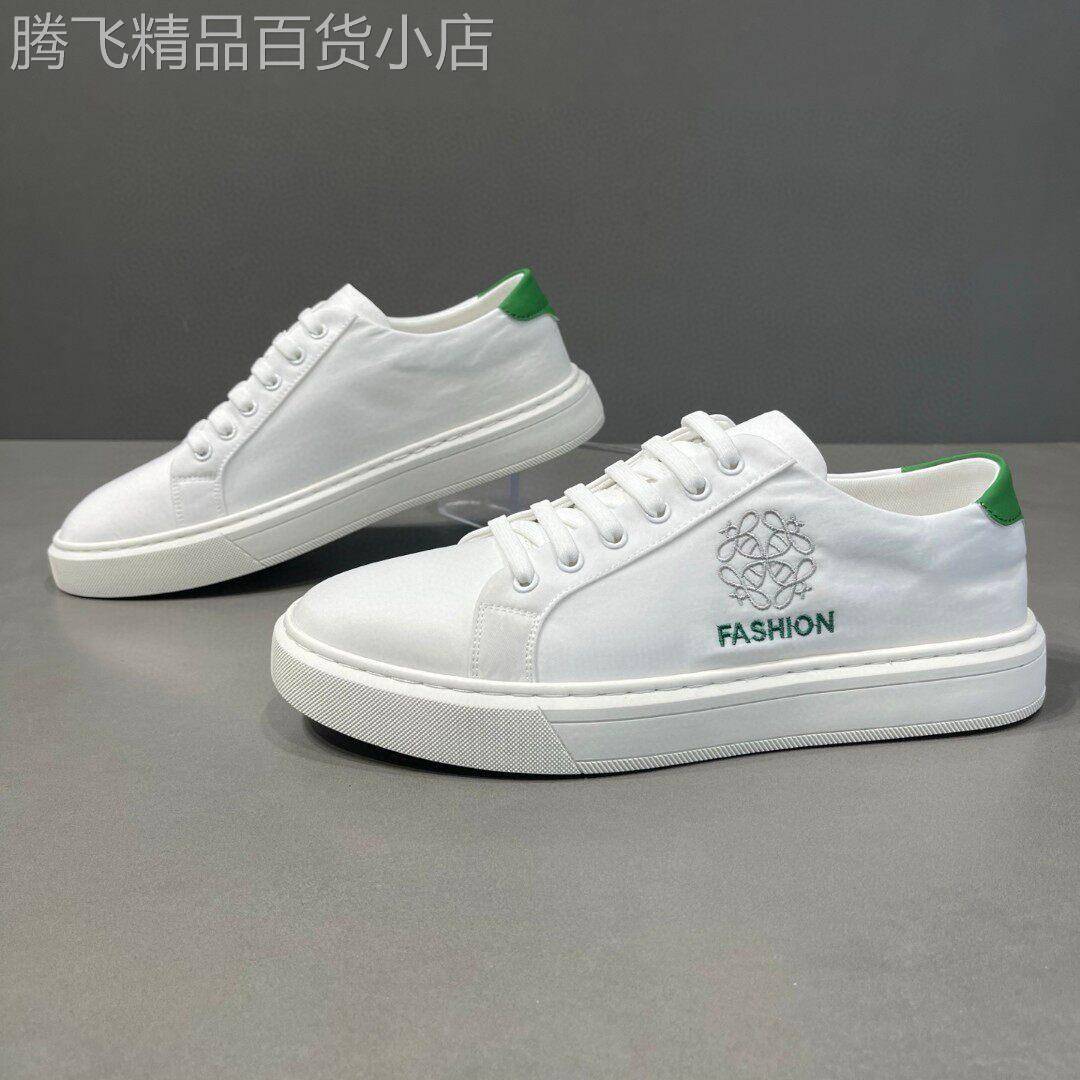 白色帆布鞋男透气男鞋2026新款软底板鞋休闲布鞋百搭厚底小白鞋男