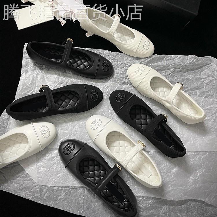 香港小香风法式银色单鞋女复古灯芯绒玛丽珍鞋平底圆头芭蕾舞鞋潮