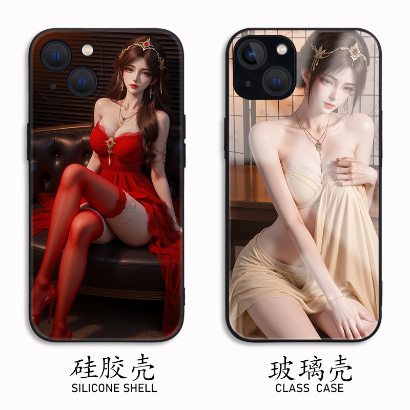 性感美女火灵儿手机壳vivoS30小米13三星S25+适用iPh