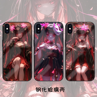 花火手机壳iphone13适用14plus玻璃VIVOs18华为nova12荣耀100暗系OPPORealmeGT2红米K60pro三星s24一加8T崩坏