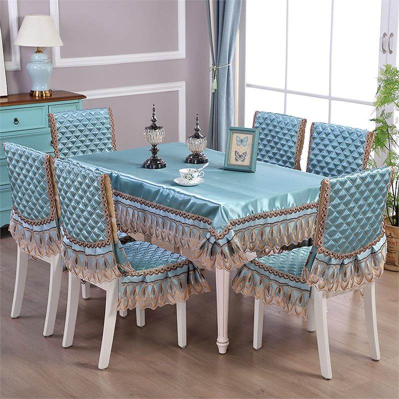 欧式餐桌布椅垫椅套组合罩子布料紫色椅子罩圆桌风全包套装北欧蓝|ruв категории домашний ткань, скатерть, скатерть/бегун/столы и стулья рукав/обивка - от Buy2taobao.com для оказания профессиональной услуги покупки агента Taobao