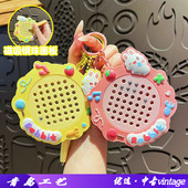 原创卡通小白兔磁吸钢珠画板钥匙扣可爱实用趣味玩具学生书包挂件