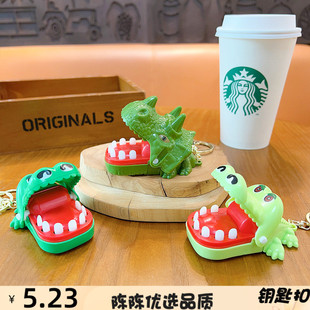 大号鳄鱼恐龙咬手指玩具霸王龙拔牙游戏创意减压整蛊咬手玩具货源