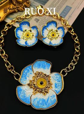 vintage轻奢杂志恶魔之眼珐琅彩