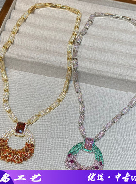 沙特富贵风中东地区新娘套装项链