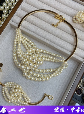 无D家经典爆款珍珠耳环迪家项链