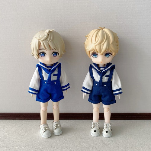 【12分8分】海军风衬衫水手服上衣/粘土人ob11娃衣p9p10阿巳bjd