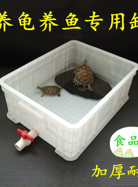 乌龟缸家用塑料养龟箱带排水小型