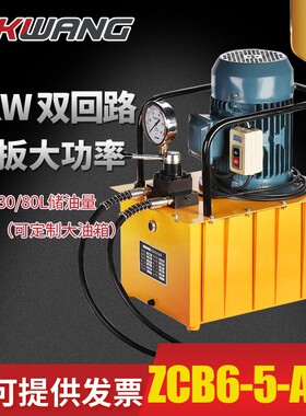 ZCB6-5-AC2手扳双油路3KW超高压油压泵浦电动液压泵站