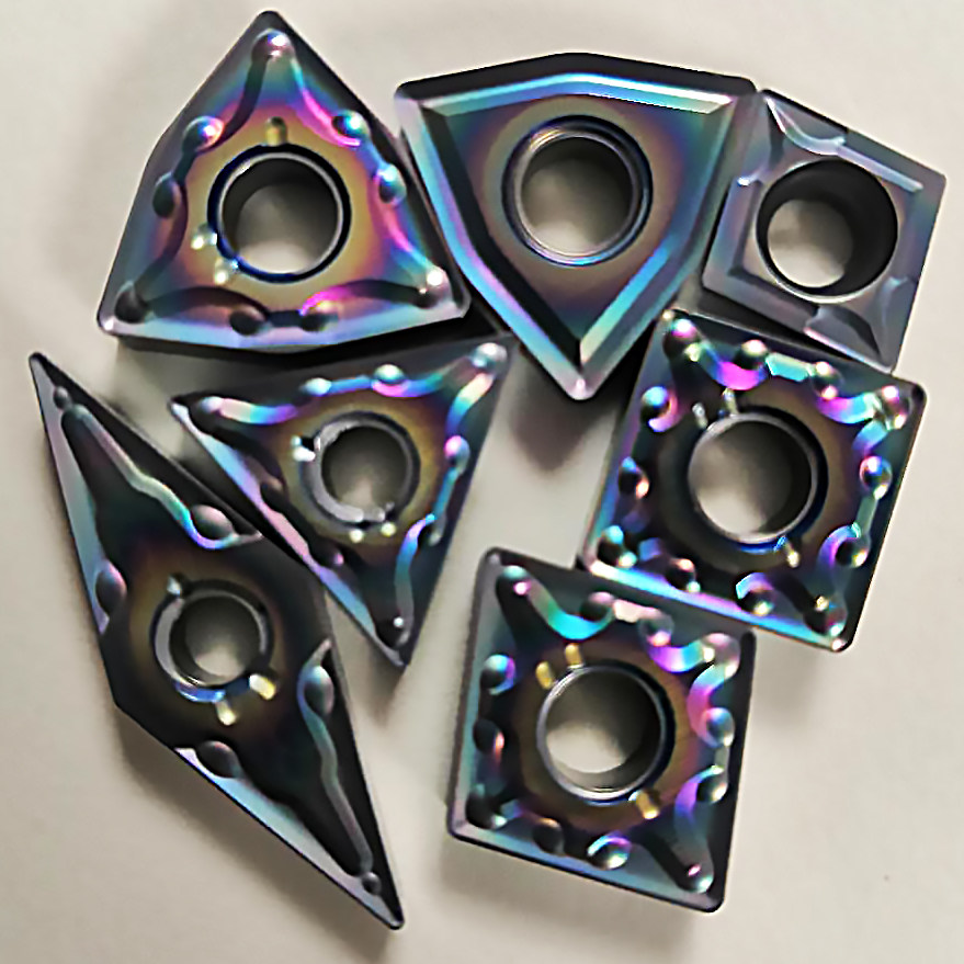 加工调质钢 淬火钢三角形数控刀片tnmg160408/60404-ma纳米蓝涂层