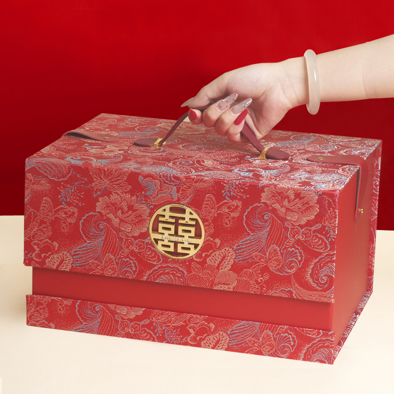 高端双层礼盒宝宝诞生满月百日宴周岁生日回礼喜饼喜蛋喜糖伴手礼