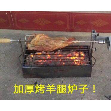 全自动旋转木炭烤羊腿专用炉子电动烤鸡烧烤架加厚羊排烤箱商家用