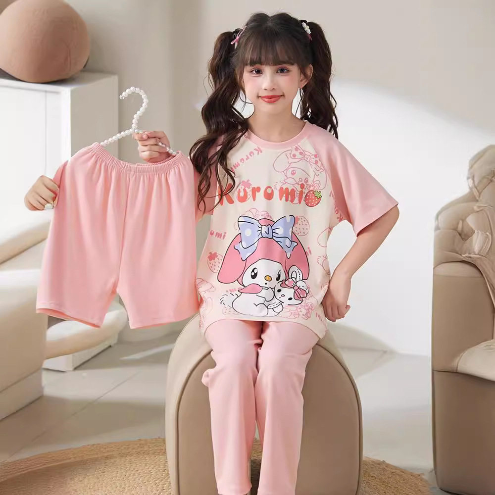 专柜正品儿童睡衣家居服套装