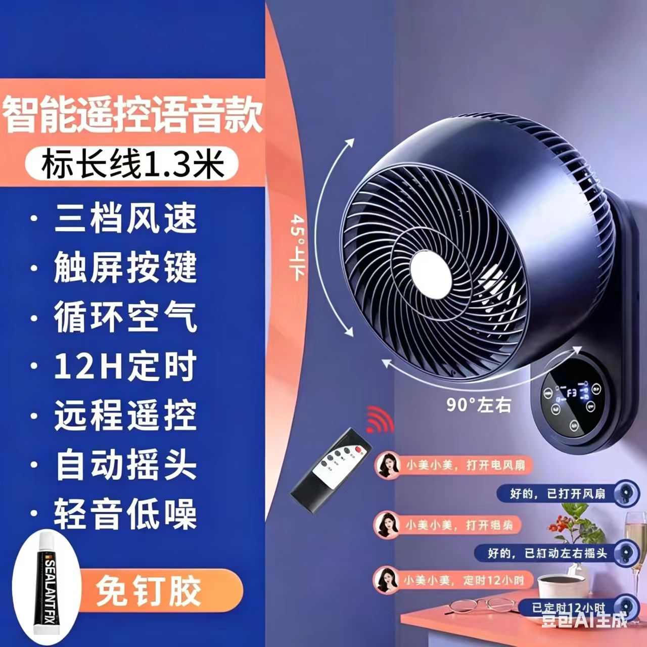 台地扇立式落地扇家用