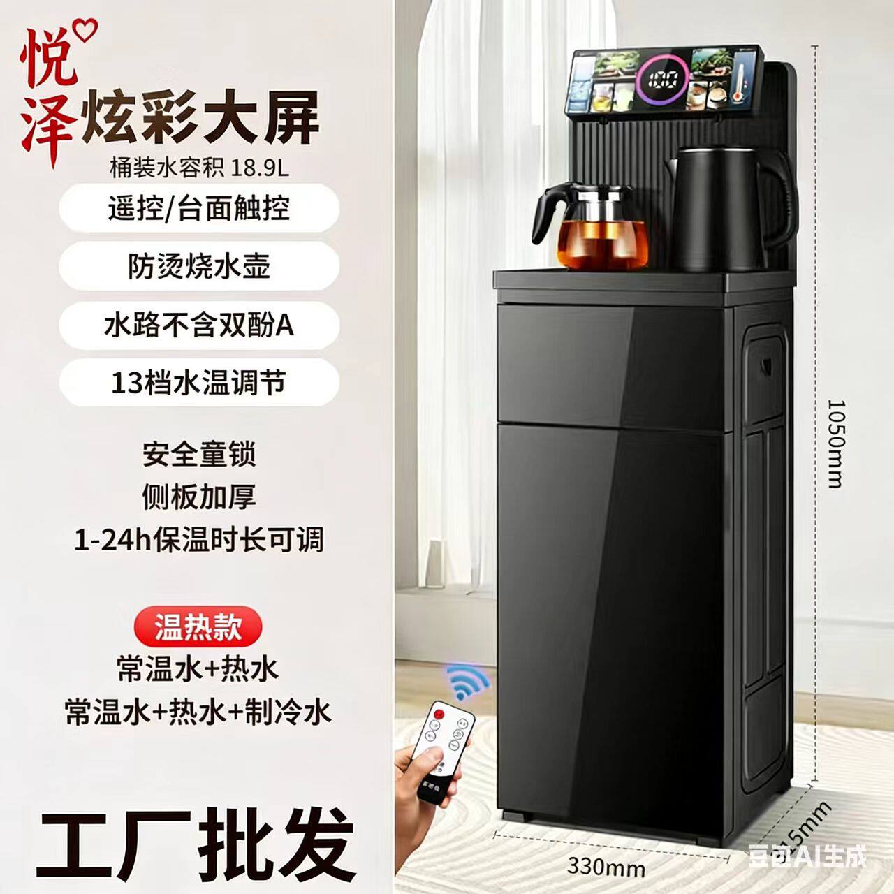 用茶吧机全自动冷热制冷下置