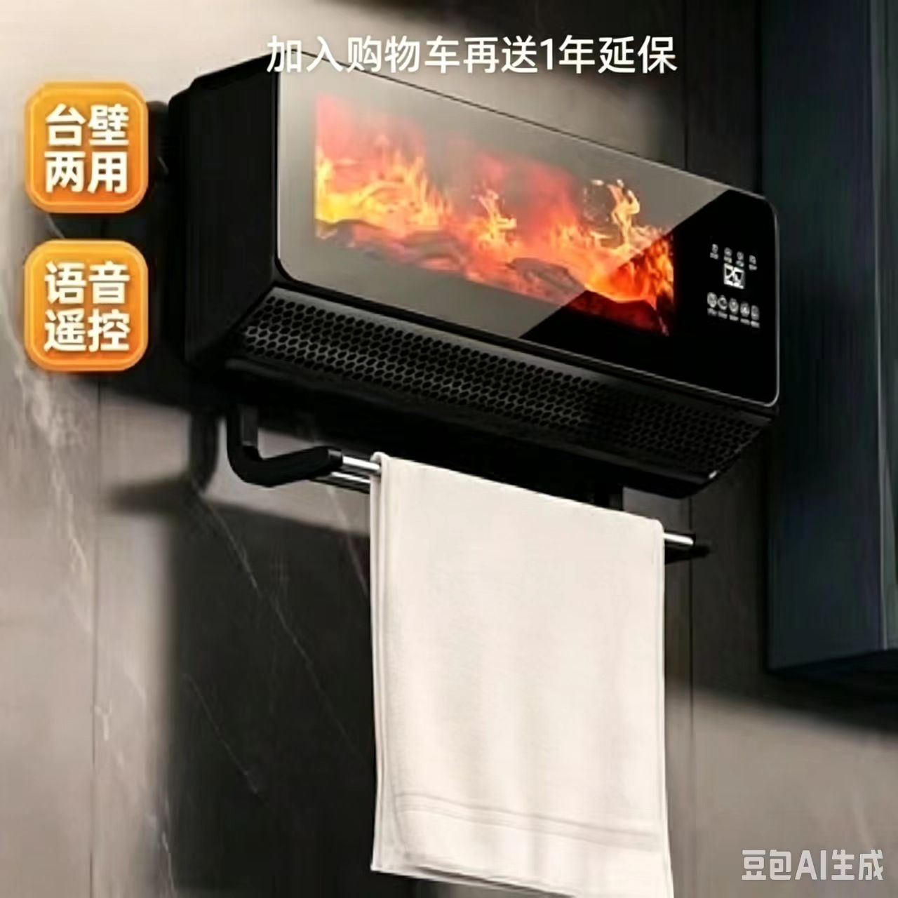 壁挂暖风机客厅取暖器大功率2000W房间暖风机卫生间壁挂速热浴室