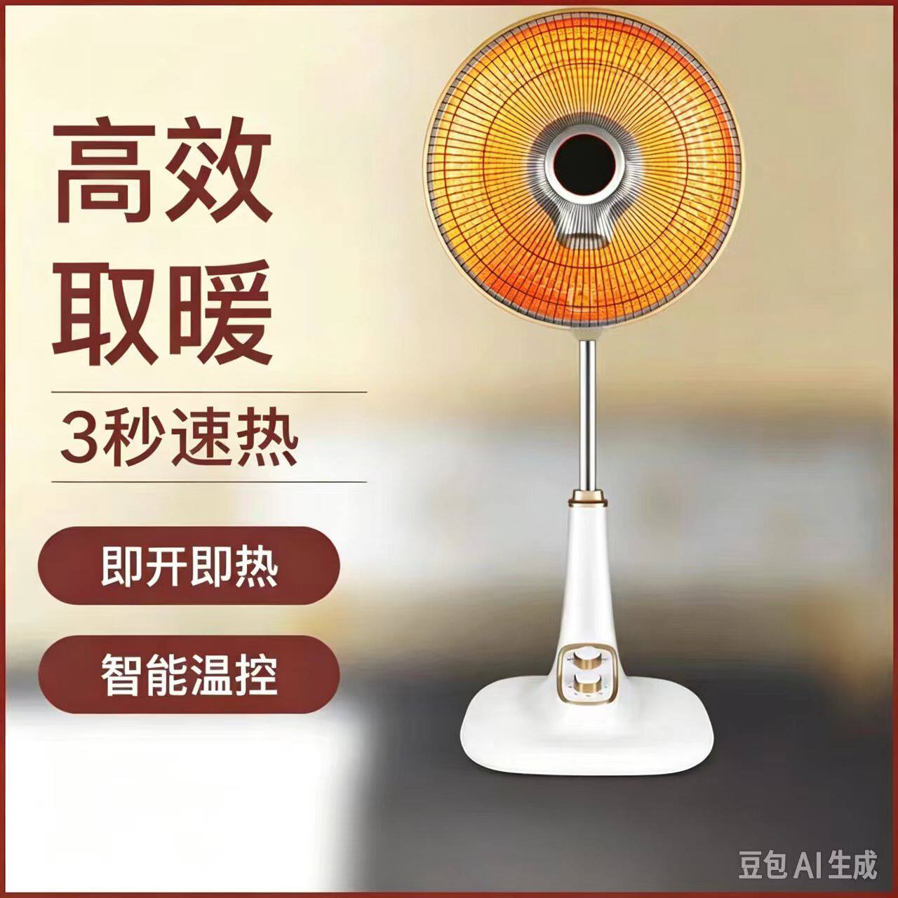 取暖器小太阳家用电暖器摇头暖风机台式烤火炉省电暖气