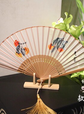 苏绣折扇中式手工刺绣扇子国风刺绣文艺范工艺扇礼品特色伴手礼物